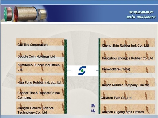 Coating Smooth Tire Bead Wire 0.8mmHT , 2100Mpa Tensile Steel Wires OEM
