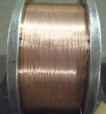 O fio de aço revestido do cobre liso do OEM, cansa os fios de aço 0.78mm elásticos normais