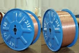 Corda de fio de aço revestida do cobre do pneumático da bicicleta, Cu alto 98,3% dos fios de aço carbono