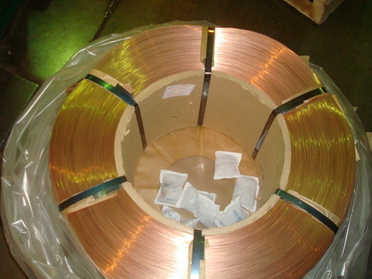 Fio revestido do grânulo do pneu do cobre do carbono de alta elasticidade para os planos Φ 1.83mm