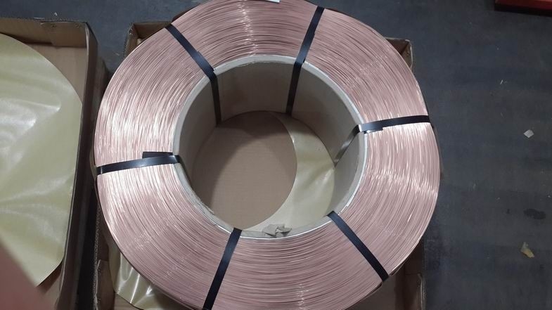Fio de aço chapeado de fio de aço carbono de 183mm bronze de alta elasticidade